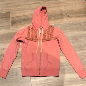 Split Women’s pink ruffle & blossoms sweatshirt